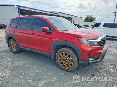 Czwarte zdjęcie samochodu z boku: 2022 HONDA PASSPORT EXL VIN:5FNYF7H55NB006072 - miniatura