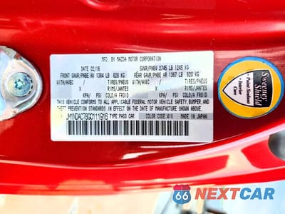 Zdjęcie 12 z 12 samochodu: 2016 MAZDA MX-5 MIATA CLUB VIN:JM1NDAC78G0111916 - miniatura