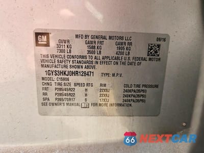 Zdjęcie 14 z 14 samochodu: 2017 CADILLAC ESCALADE ESV LUXURY VIN:1GYS3HKJ0HR128471 - miniatura