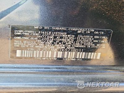 Zdjęcie 14 z 14 samochodu: 2019 SUBARU CROSSTREK LIMITED VIN:JF2GTAMC7K8238031 - miniatura