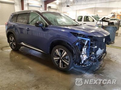 Czwarte zdjęcie samochodu z boku: 2021 NISSAN ROGUE PLATINUM VIN:JN8AT3DD1MW320204 - miniatura
