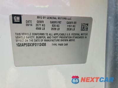 Zdjęcie 12 z 12 samochodu: 2015 CADILLAC CTS VIN:1G6AP5SX3F0112438 - miniatura