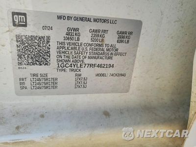 Zdjęcie 12 z 12 samochodu: 2024 CHEVROLET SILVERADO K2500 HEAVY DUTY VIN:1GC4YLE77RF462194 - miniatura