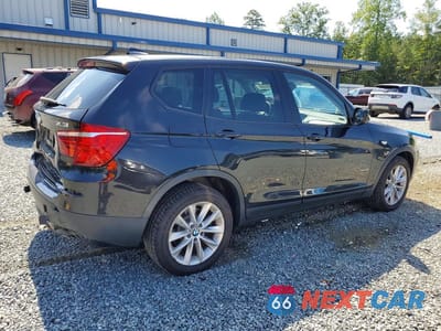 Trzecie zdjęcie samochodu z tyłu: 2013 BMW X3 XDRIVE28I VIN:5UXWX9C55D0A09365 - miniatura