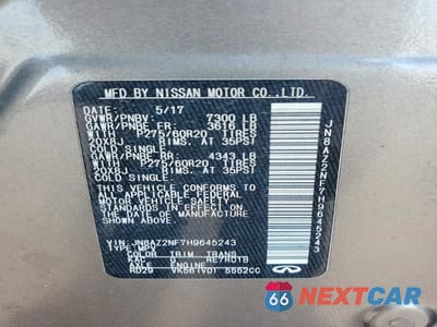 Zdjęcie 13 z 13 samochodu: 2017 INFINITI QX80 BASE VIN:JN8AZ2NF7H9645243 - miniatura