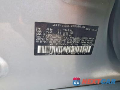Zdjęcie 12 z 12 samochodu: 2020 SUBARU LEGACY SPORT VIN:4S3BWAG61L3027119 - miniatura