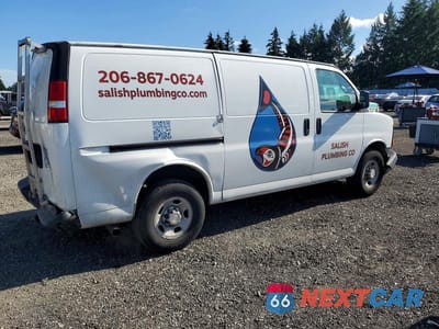 Trzecie zdjęcie samochodu z tyłu: 2016 CHEVROLET EXPRESS G3500 VIN:1GCZGGFF0G1191463 - miniatura
