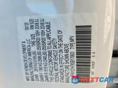 Zdjęcie 13 z 13 samochodu: 2025 HONDA PILOT TOURING VIN:5FNYG1H78SB170603 - miniatura