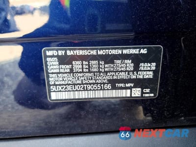 Zdjęcie 13 z 13 samochodu: 2026 BMW X5 XDRIVE40I VIN:5UX23EU02T9055166 - miniatura