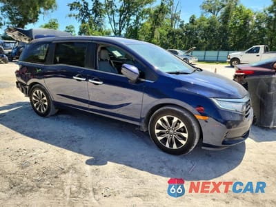 Czwarte zdjęcie samochodu z boku: 2022 HONDA ODYSSEY EXL VIN:5FNRL6H74NB062691 - miniatura