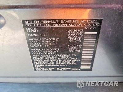Zdjęcie 13 z 13 samochodu: 2017 NISSAN ROGUE SV VIN:KNMAT2MT8HP513740 - miniatura