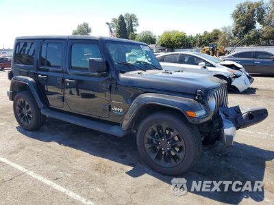 Czwarte zdjęcie samochodu z boku: 2018 JEEP WRANGLER UNLIMITED SAHARA 4XE VIN:1C4JJXP60MW800725 - miniatura