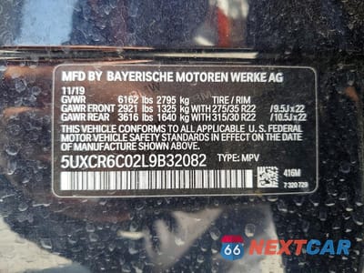 Zdjęcie 14 z 14 samochodu: 2020 BMW X5 XDRIVE40I VIN:5UXCR6C02L9B32082 - miniatura