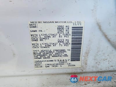Zdjęcie 12 z 12 samochodu: 2021 NISSAN TITAN XD S VIN:1N6AA1FAXMN534457 - miniatura