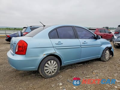 Trzecie zdjęcie samochodu z tyłu: 2008 HYUNDAI ACCENT GLS VIN:KMHCN46C28U207531 - miniatura