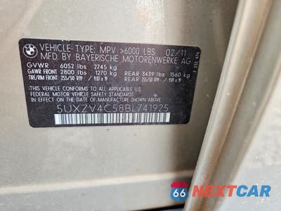 Zdjęcie 13 z 13 samochodu: 2011 BMW X5 XDRIVE35I VIN:5UXZV4C58BL741925 - miniatura