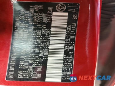 Zdjęcie 12 z 12 samochodu: 2010 TOYOTA COROLLA S VIN:2T1BU4EE6AC227385 - miniatura