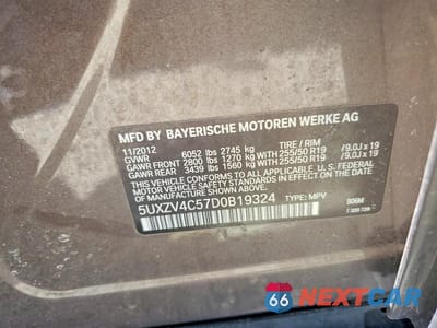 Zdjęcie 14 z 14 samochodu: 2013 BMW X5 XDRIVE35I VIN:5UXZV4C57D0B19324 - miniatura