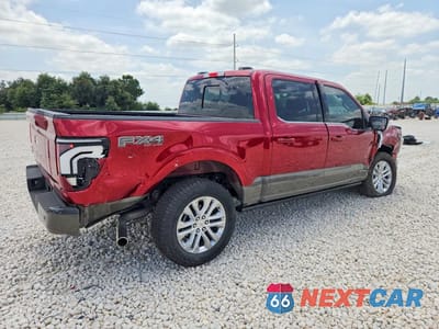 Trzecie zdjęcie samochodu z tyłu: 2026 FORD F150 KING RANCH VIN:1FTFW6LD6TFA38537 - miniatura