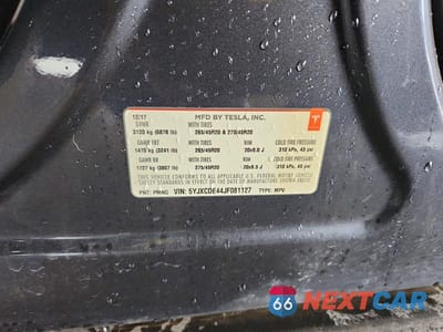 Zdjęcie 13 z 13 samochodu: 2018 TESLA MODEL X VIN:5YJXCDE44JF081127 - miniatura