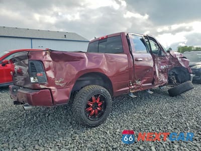 Trzecie zdjęcie samochodu z tyłu: 2018 RAM 1500 SLT VIN:1C6RR7GT0JS312144 - miniatura
