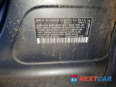 Zdjęcie 13 z 13 samochodu: 2012 VOLKSWAGEN JETTA TDI VIN:3VWPL7AJ2CM709002 - miniatura