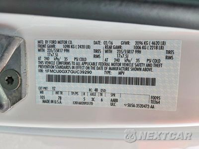 Zdjęcie 13 z 13 samochodu: 2016 FORD ESCAPE SE VIN:1FMCU0GX7GUC39290 - miniatura