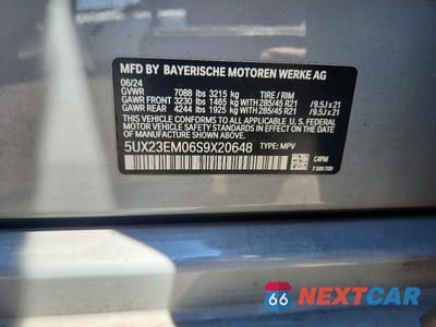 Zdjęcie 13 z 13 samochodu: 2025 BMW X7 XDRIVE40I VIN:5UX23EM06S9X20648 - miniatura