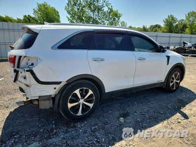 Trzecie zdjęcie samochodu z tyłu: 2016 KIA SORENTO EX VIN:5XYPHDA53GG159043 - miniatura