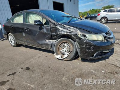 Czwarte zdjęcie samochodu z boku: 2013 HONDA CIVIC LX VIN:19XFB2F51DE031841 - miniatura