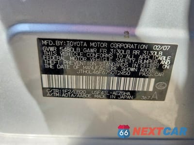 Zdjęcie 12 z 12 samochodu: 2007 LEXUS LS 460L VIN:JTHGL46F675012450 - miniatura