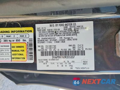 Zdjęcie 12 z 12 samochodu: 2013 FORD FUSION SE VIN:3FA6P0H76DR355337 - miniatura