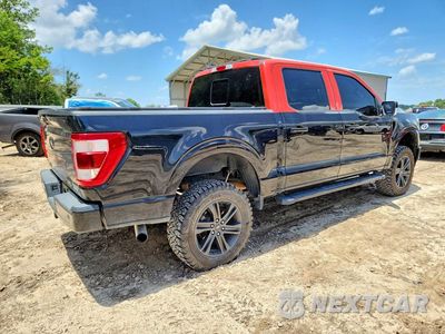 Trzecie zdjęcie samochodu z tyłu: 2021 FORD F150 SUPERCREW VIN:1FTFW1E89MKE92311 - miniatura