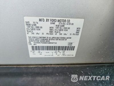 Zdjęcie 12 z 12 samochodu: 2017 FORD EXPLORER XLT VIN:1FM5K7D88HGB04114 - miniatura