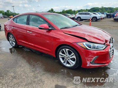 Czwarte zdjęcie samochodu z boku: 2017 HYUNDAI ELANTRA LIMITED VIN:KMHD84LF0HU262375 - miniatura