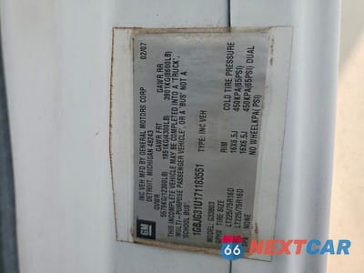 Zdjęcie 10 z 10 samochodu: 2007 CHEVROLET EXPRESS RV VIN:1GBJG31U171183551 - miniatura