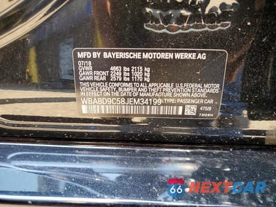 Zdjęcie 12 z 12 samochodu: 2018 BMW 330 XI VIN:WBA8D9C58JEM34199 - miniatura