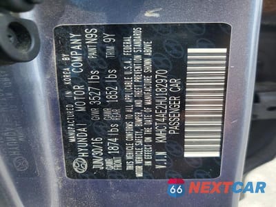 Zdjęcie 13 z 13 samochodu: 2017 HYUNDAI ACCENT SE VIN:KMHCT4AE2HU182970 - miniatura