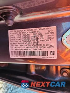 Zdjęcie 14 z 14 samochodu: 2017 HONDA CR-V EXL VIN:2HKRW2H8XHH657592 - miniatura