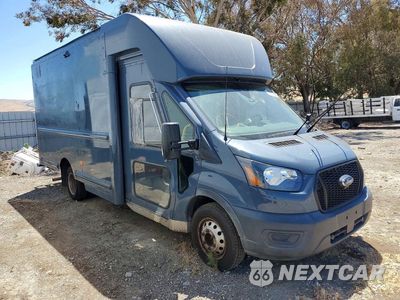 Czwarte zdjęcie samochodu z boku: 2021 FORD TRANSIT DELIVERY TRUCK VIN:1FDDF6P85MKA45410 - miniatura
