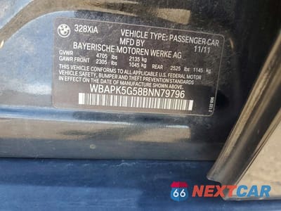 Zdjęcie 12 z 12 samochodu: 2011 BMW 328 XI SULEV VIN:WBAPK5G58BNN79796 - miniatura