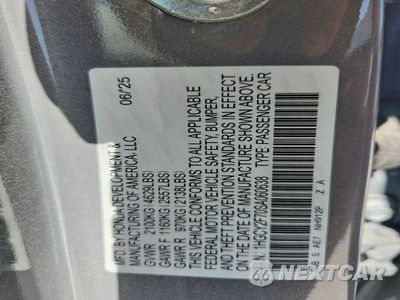Zdjęcie 13 z 13 samochodu: 2025 HONDA ACCORD HYBRID SPORT-L VIN:1HGCY2F70SA060638 - miniatura