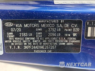 Zdjęcie 12 z 12 samochodu: 2021 KIA FORTE LXS VIN:3KPF24ADXME267267 - miniatura