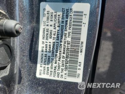 Zdjęcie 12 z 12 samochodu: 2013 HONDA CIVIC EX VIN:19XFB2F88DE091187 - miniatura