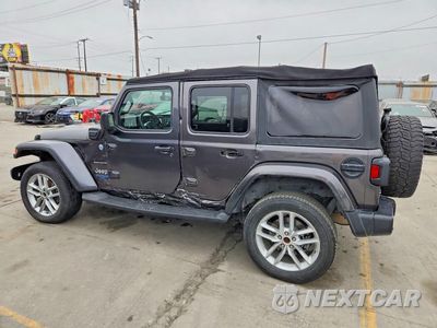 Drugie zdjęcie samochodu z przodu: 2021 JEEP WRANGLER UNLIMITED SAHARA 4XE VIN:1C4JJXP65MW749934 - miniatura