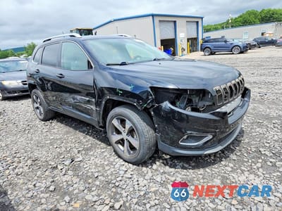 Czwarte zdjęcie samochodu z boku: 2019 JEEP CHEROKEE LIMITED VIN:1C4PJMDN5KD117450 - miniatura