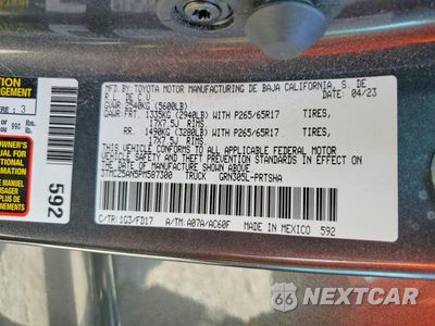 Zdjęcie 12 z 12 samochodu: 2023 TOYOTA TACOMA TRD SPORT VIN:3TMCZ5AN5PM587300 - miniatura