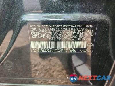 Zdjęcie 13 z 13 samochodu: 2018 LEXUS IS 300 VIN:JTHBA1D22J5074546 - miniatura