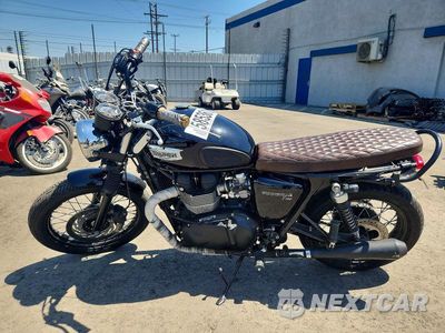 Trzecie zdjęcie samochodu z tyłu: 2016 TRIUMPH MOTORCYCLE BONNEVILLE T100 VIN:SMT910K13GT729811 - miniatura