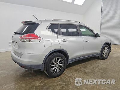 Trzecie zdjęcie samochodu z tyłu: 2015 NISSAN ROGUE SL VIN:5N1AT2MT3FC795690 - miniatura